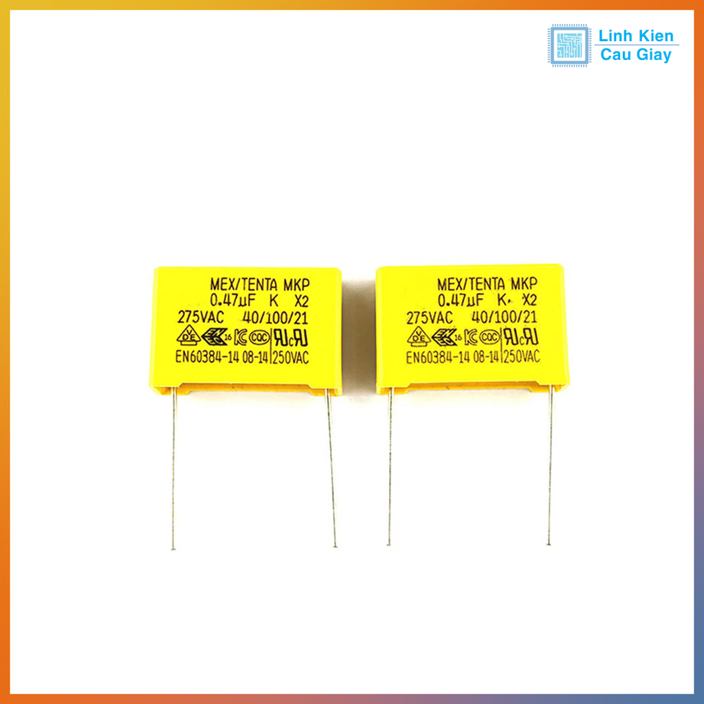 Tụ chống nhiễu, tụ lọc nguồn AC 275V chân 10mm