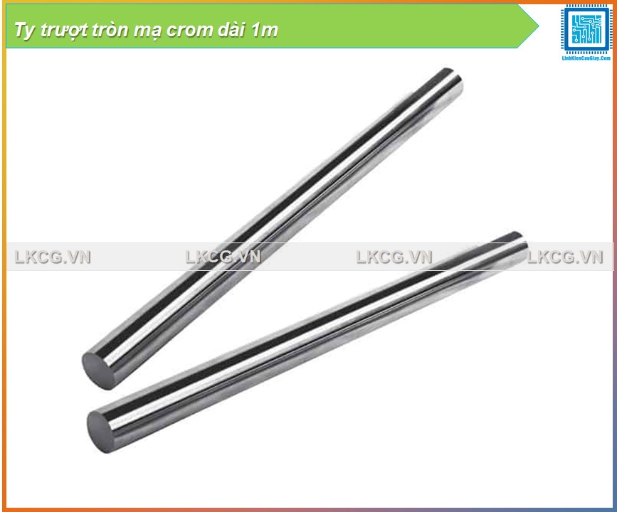 Ty trượt tròn mạ crom dài 1m phi 6mm 8mm 10mm 12mm 16mm 20mm