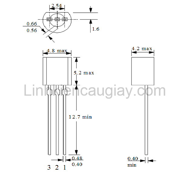 Linh kiện Triac MAC97A6 Chân cắm TO92 (SL: 5 chiếc)