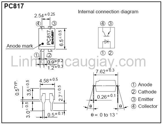 Linh kiện Opto PC817 DIP4