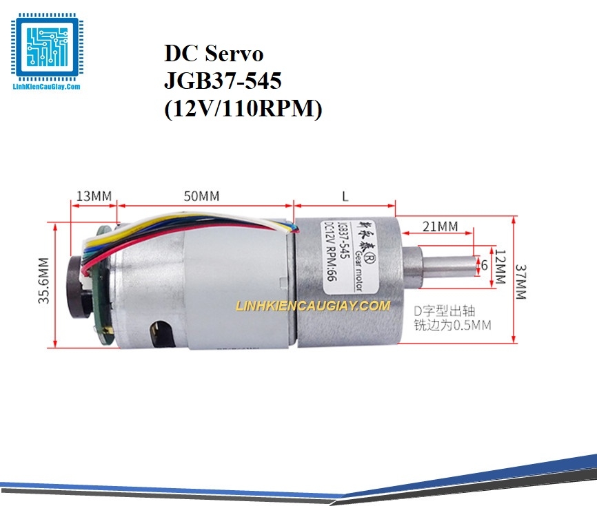 Động Cơ DC Servo JGB37-545 24VDC