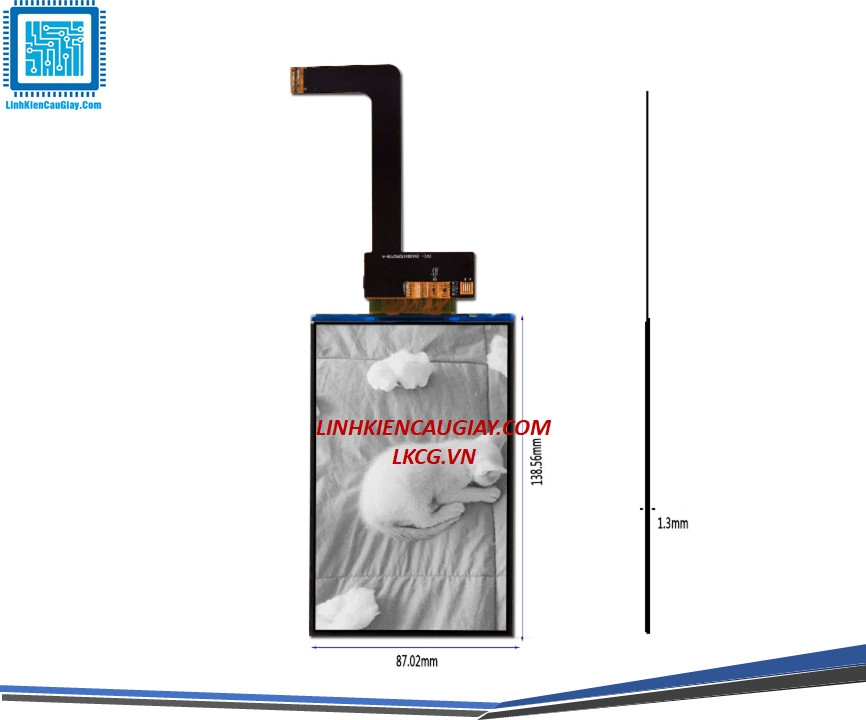 Màn LCD 6 inch ISP 2k MonoChrome (Dùng cho máy in 3D Resin Photon Mono và Mono SE)