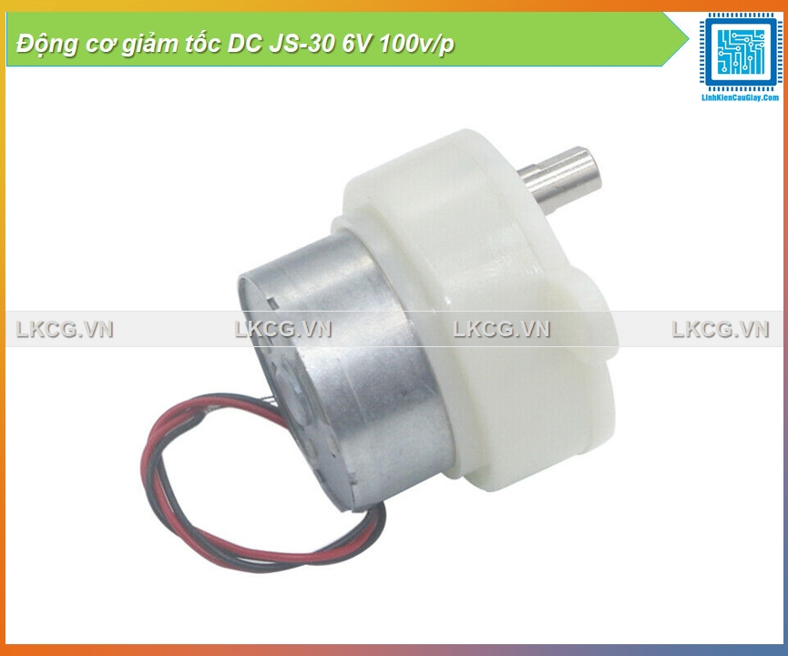 Động cơ giảm tốc DC JS-30 6V 100v/p