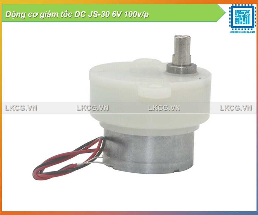 Động cơ giảm tốc DC JS-30 6V 100v/p