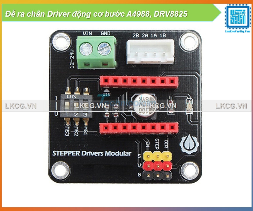 Đế ra chân Driver động cơ bước A4988, DRV8825