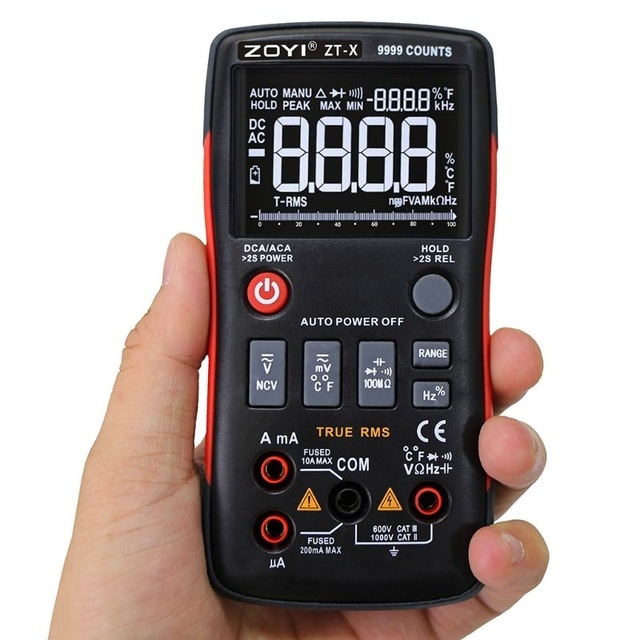 Đồng hồ vạn năng ZOYI ZT-X đo dòng, điện áp AC/DC, tụ điện, trở và tần số, đo thông mạch