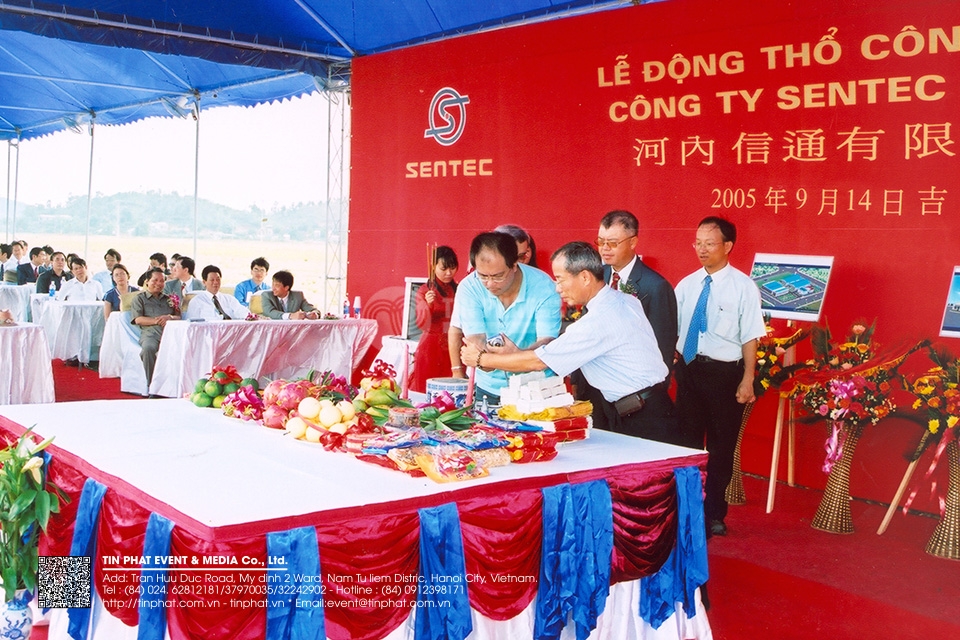Lễ động thổ công trình công ty SENTEC Hà Nội
