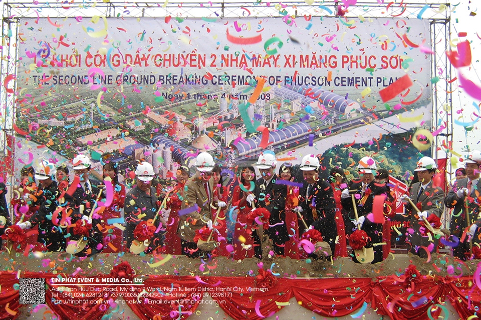 Lễ khởi công dây chuyền 2 nhà máy xi măng Phúc Sơn