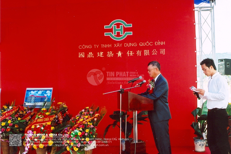 Lễ động thổ công trình công ty SENTEC Hà Nội