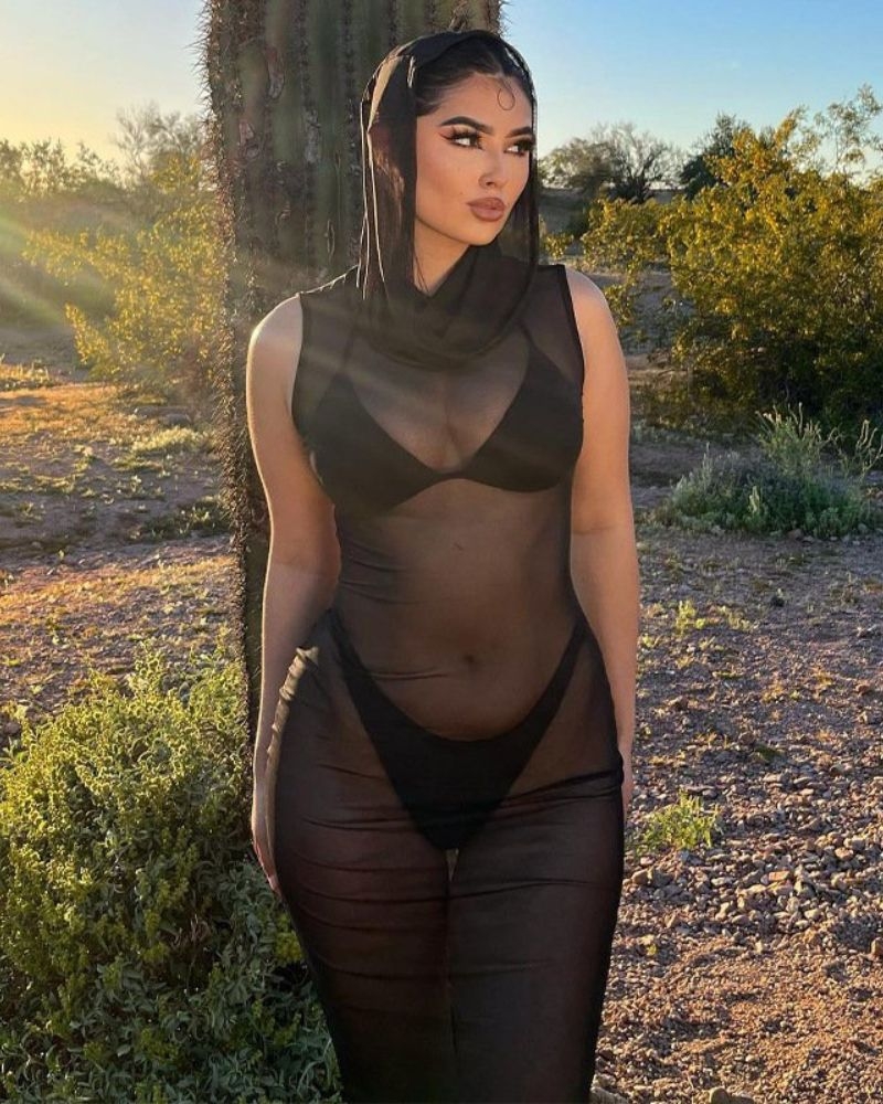 ĐẦM LƯỚI XUYÊN THẤU DÁNG DÀI MÙA HÈ GỢI CẢM