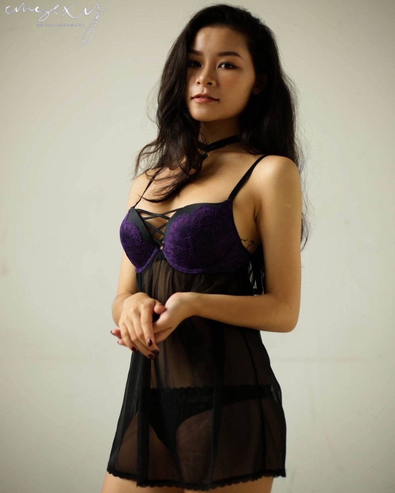 LASENZA PUSH UP SHEER BABYDOLL