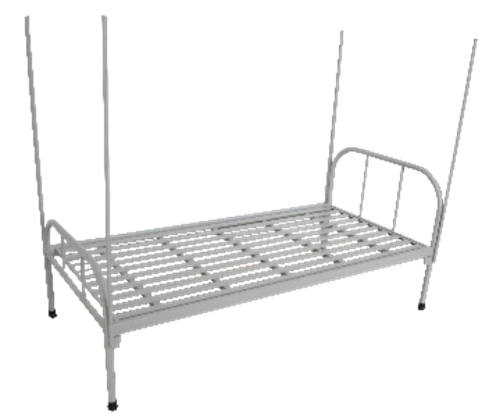 Giường Sắt 1 Tầng Màu Ghi Sáng Xuân Hòa Gi-05-04 | Nội Thất Nguyễn Minh