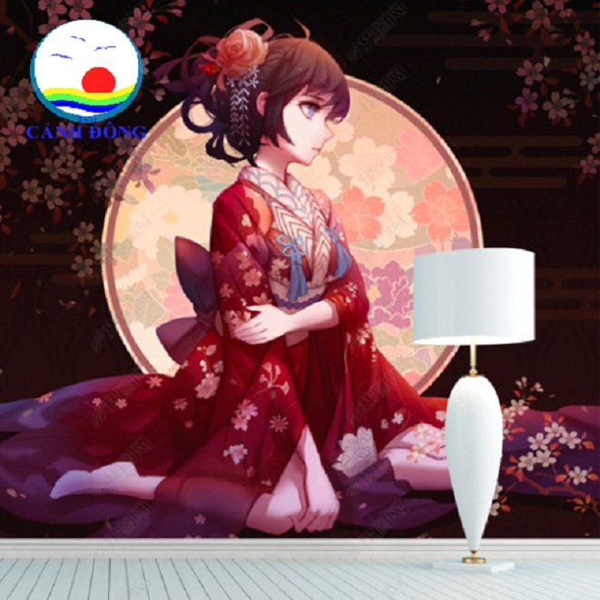 Các Cô Gái Manga Anime Trong Trang Phục Kimono Truyền Thống Của Nhật Bản  Cầm Ô Giấy Vector Minh Họa Trên Nền Bị Cô Lập Hình minh họa Sẵn có - Tải