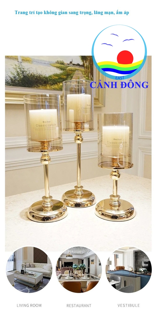 Chân nến cao cấp phong cách nhẹ nhàng tinh tế độc đáo Chân nến cao cấp phong cách nhẹ nhàng tinh tế độc đáo