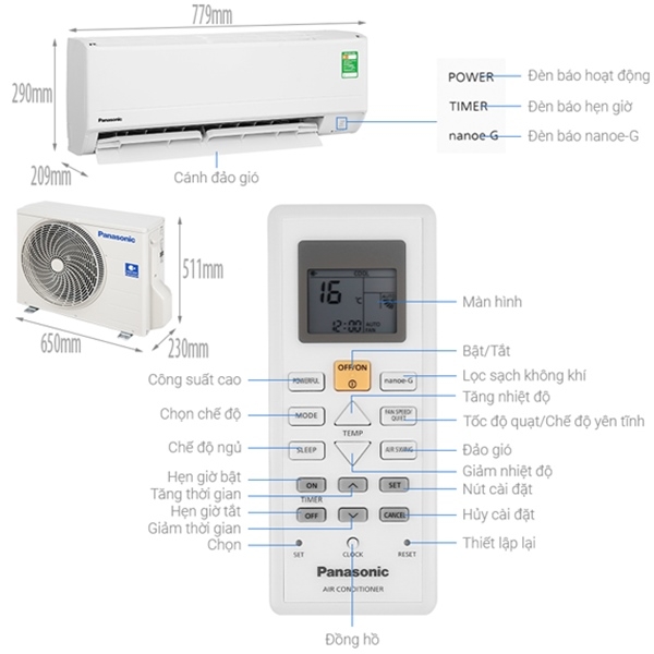 Máy lạnh Panasonic 1 HP