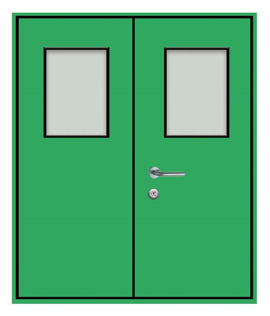 Cửa thép đôi phòng sạch