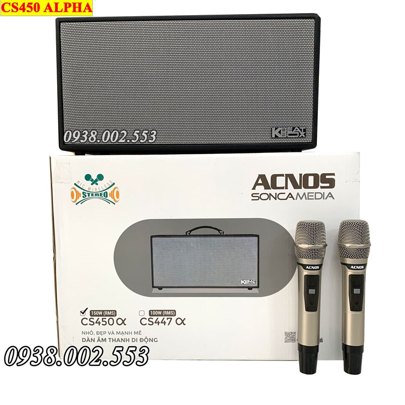 Loa Karaoke Acnos CS450 Alpha - tích hợp bộ nâng tiếng hát cực hay ...