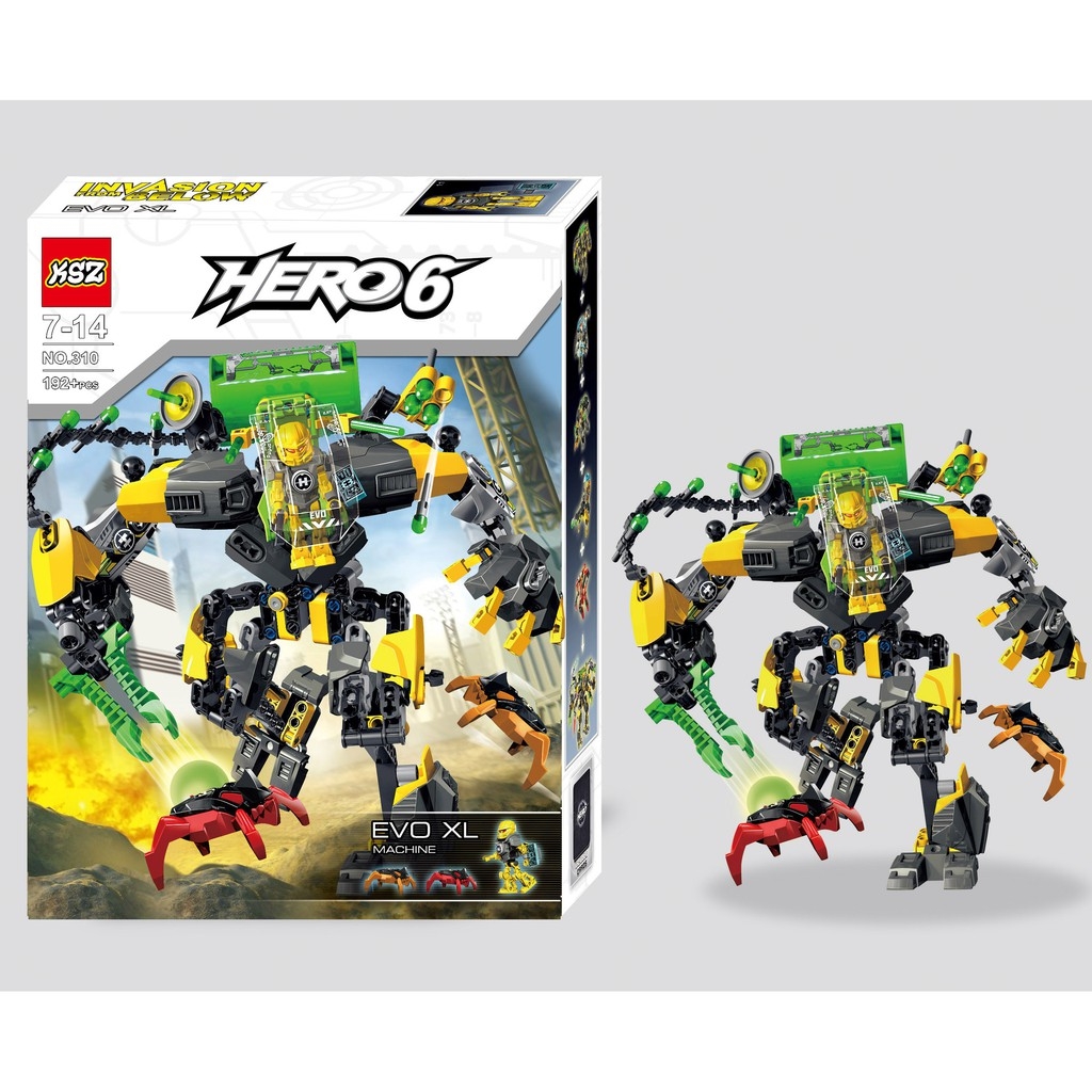 Bộ Lắp Ráp Hero Factory 6 - Người Máy EVO XL Bộ Lắp Ráp Hero Factory 6 - Người Máy EVO XL
