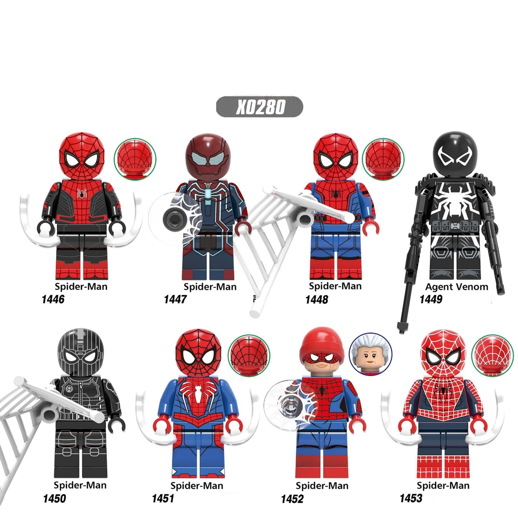 Minifigures Marvel DC Mẫu Nhân Vật Người Nhện Spiderman Mẫu Mới Nhất X0280  - Đồ Chơi Lắp