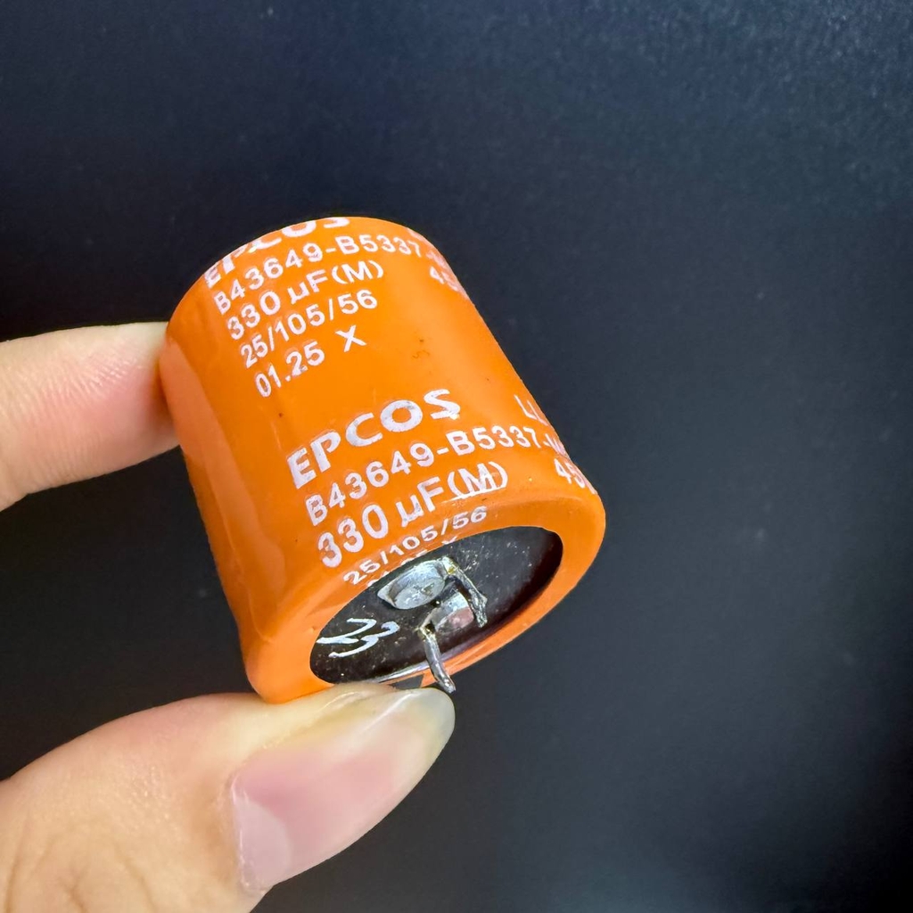 TỤ EPCOS 330uF 450V 30x35mm Màu Cam Tháo Máy