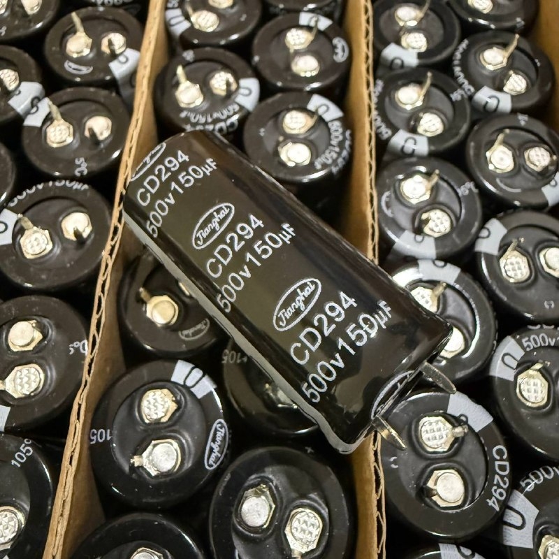 Tụ Hóa CD294 150uF 500V Chân Cứng (22x50mm)