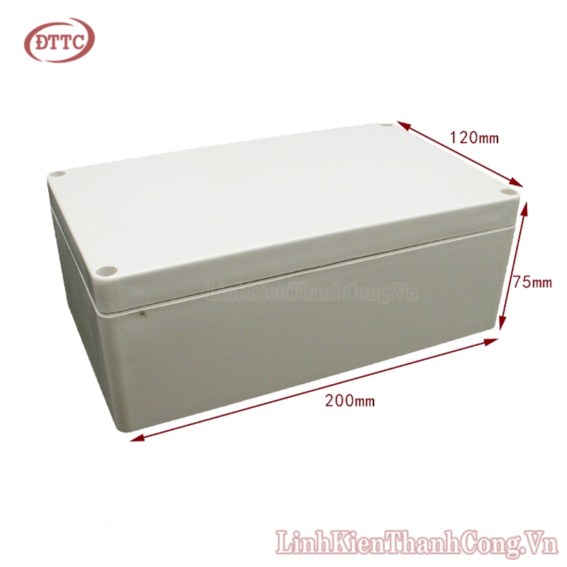 Hộp Nhựa ABS 200x120x75mm (Chống Nước IP65)