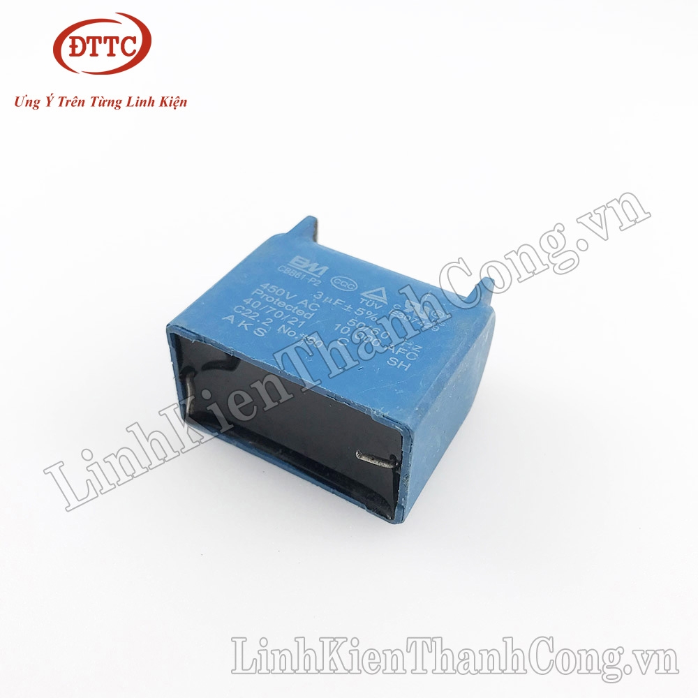 Tụ Bếp Từ 3uF 450V Đứng