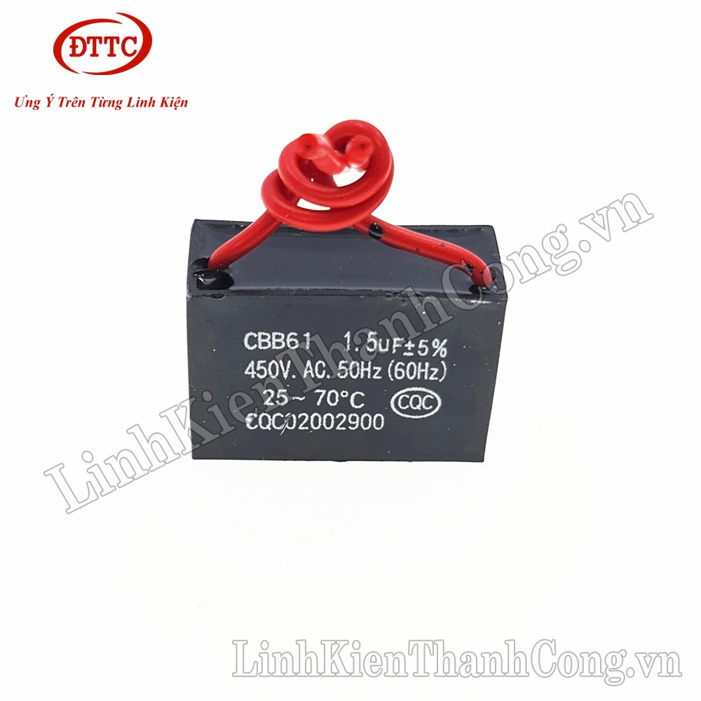 Tụ Quạt CBB 1.5uF 450VAC