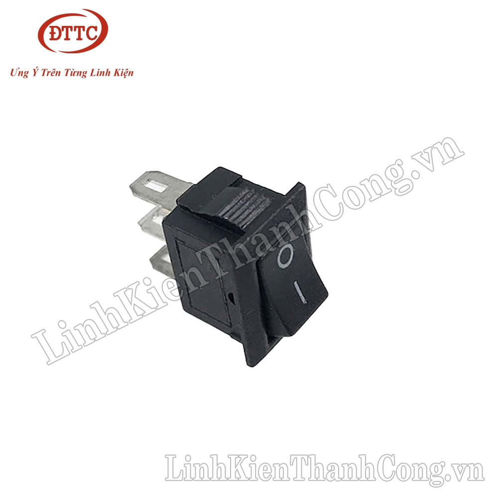 Công Tắc KCD11-3P 3A 250V 15x10mm Đen 2 Chế Độ