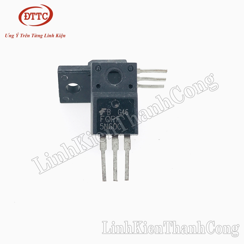 5PZ FQPF5N60C MOSFET N- 600V 4.5A TO-220F NUOVO BUONA QUALITÀ #T10 - Foto 3