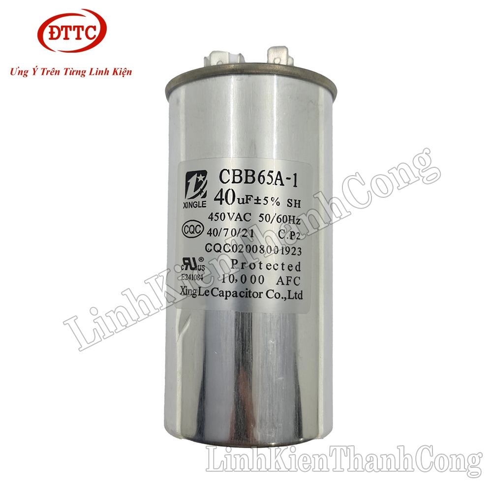 Tụ CBB65A-1 40uF 450VAC