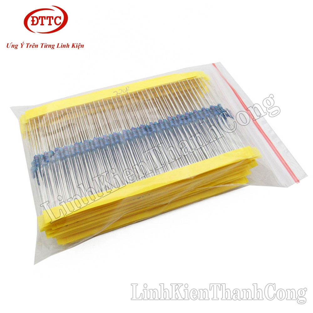 Combo 30 Loại Điện Trở 1/4W 1%, 600 Cái, Mỗi Loại 20 Cái