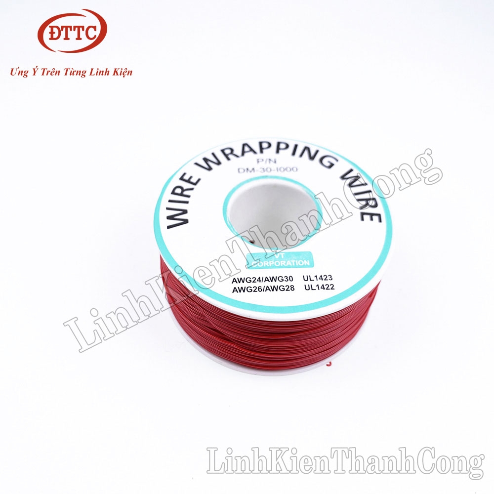 Cuộn Dây 30AWG 0.25mm 250 Mét - Màu Đỏ