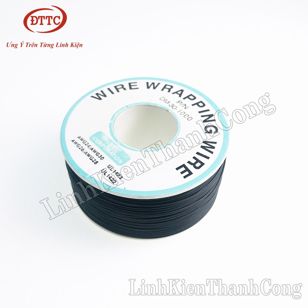 Cuộn Dây 30AWG 0.25mm 250 Mét - Màu Đen