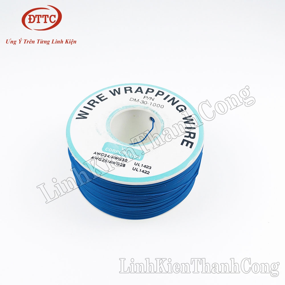 Cuộn Dây 30AWG 0.25mm 250 Mét - Màu Xanh Dương