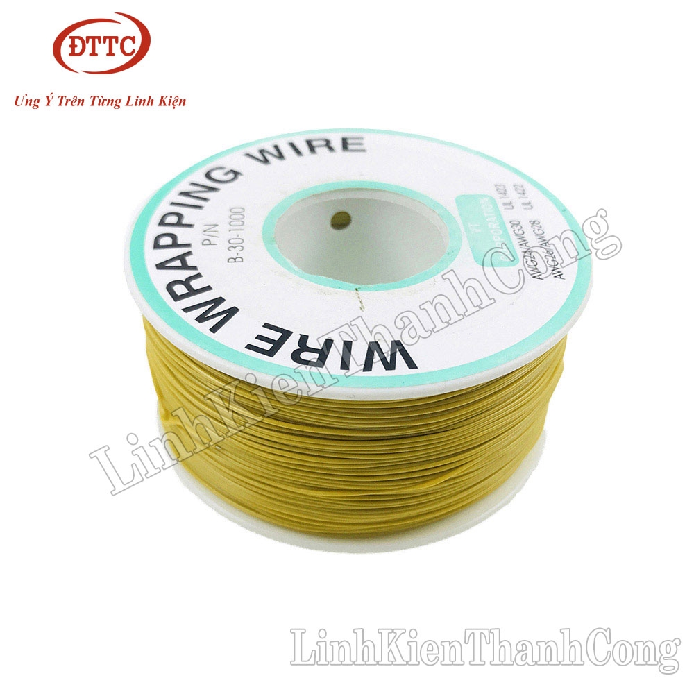 Cuộn Dây 30AWG 0.25mm 250 Mét - Màu Vàng