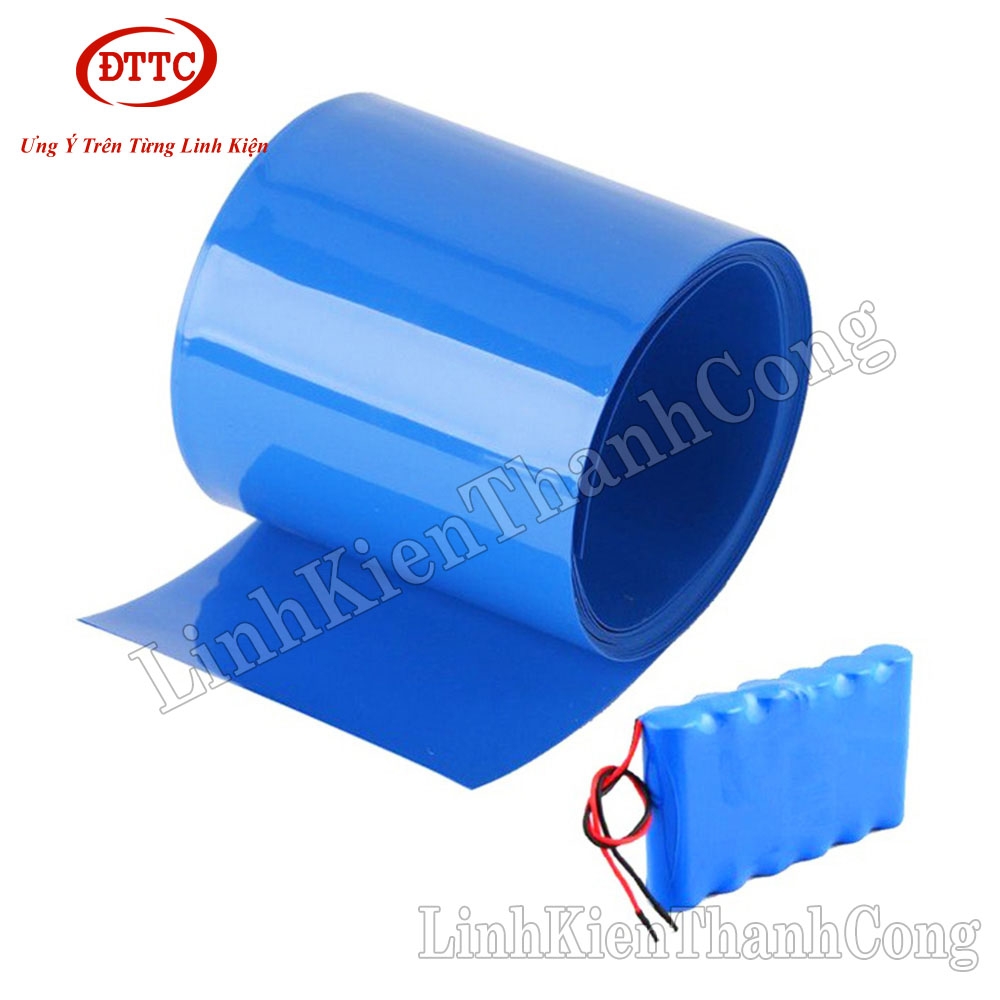 Màng Co Nhiệt PVC Cách Điện Bọc Cell Pin 150mm (1 Mét)