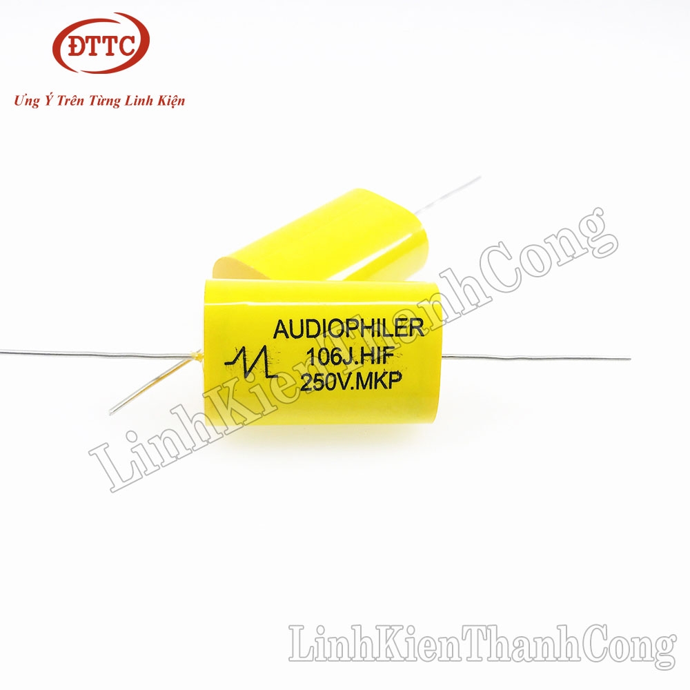 Tụ AUDIOPHILER 10uF 250V 106J Màu Vàng