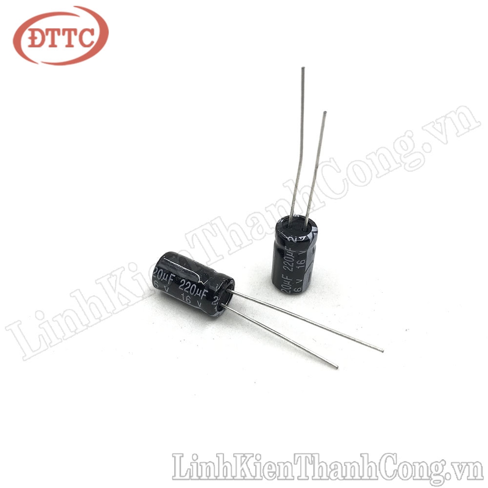 Tụ 220uF 16V (6x11mm)