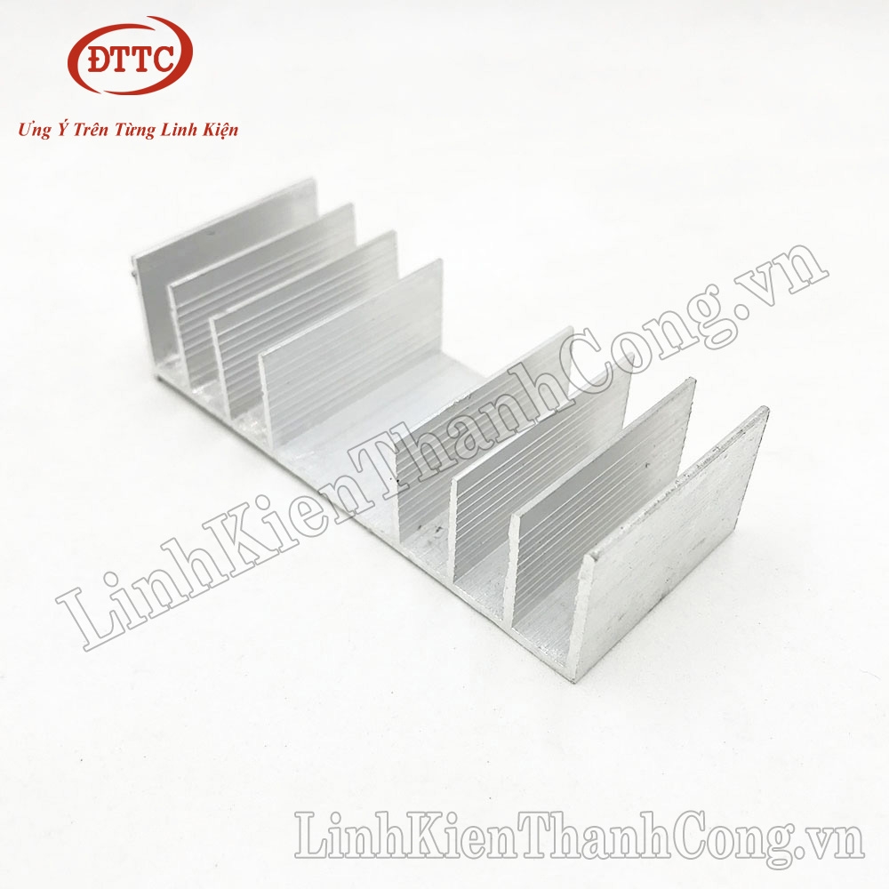 Nhôm Tản Nhiệt 8 Cánh Thưa, Kích Thước 82x35x22mm