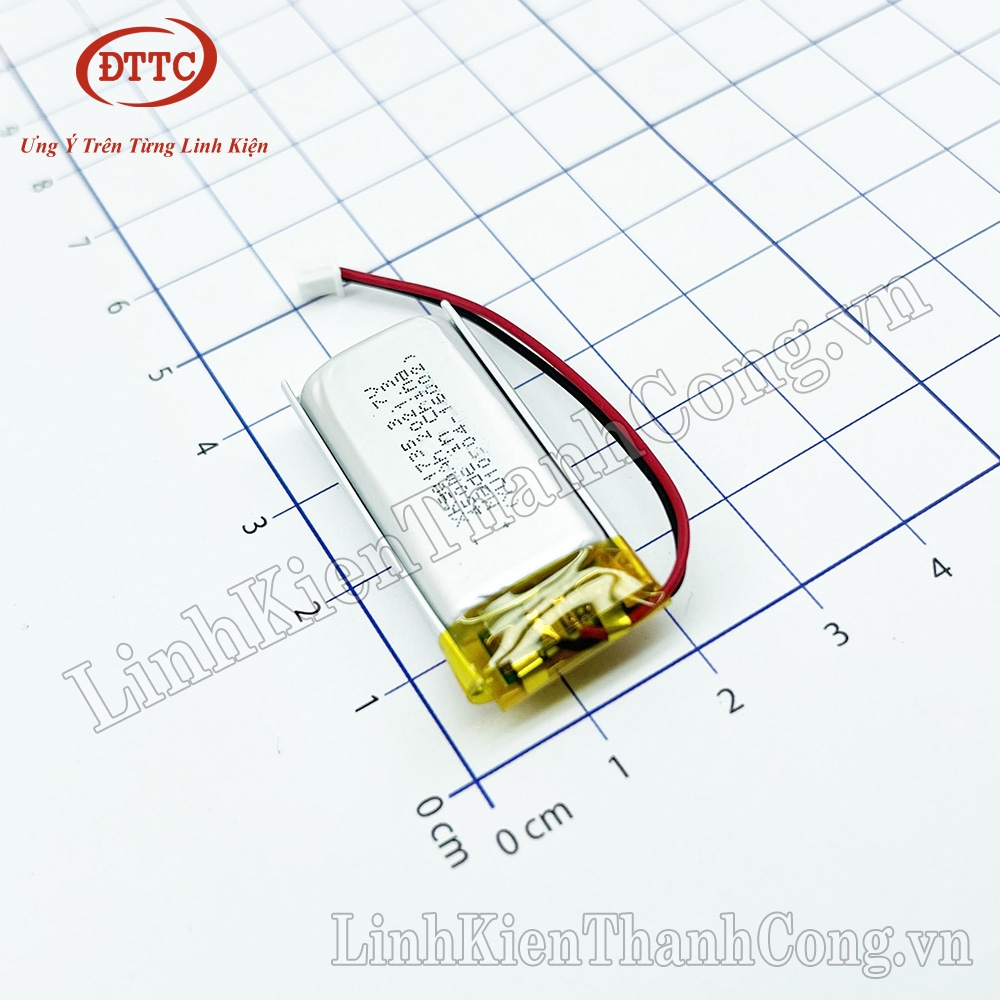 Pin Lipo Polymer 3.7V 450mAh 8x15x35mm (Có Mạch Bảo Vệ)