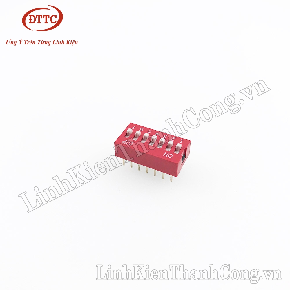 Công Tắc Bit 7P (7 Số) Màu Đỏ
