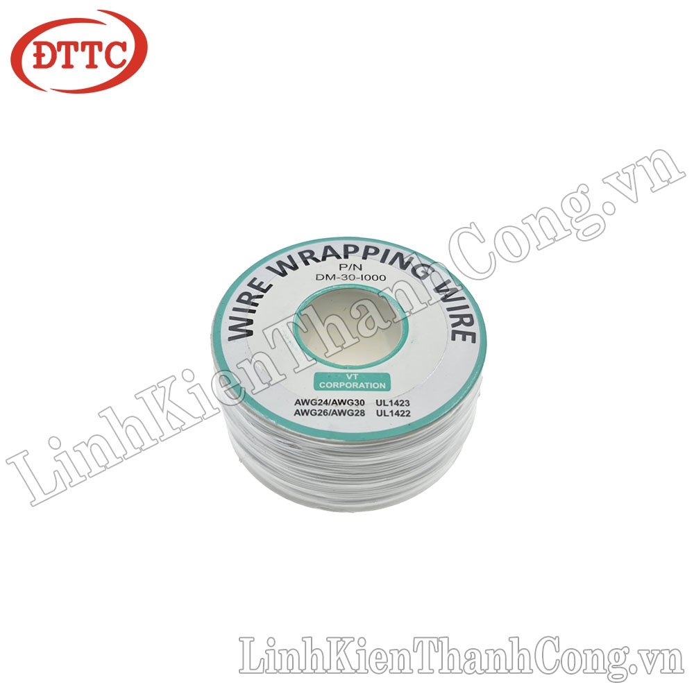 Cuộn Dây 30AWG 0.25mm 250 Mét - Màu Trắng