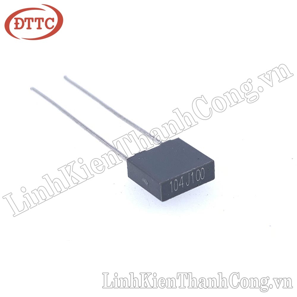 Tụ 0.1uF 104J 100V Xám 5mm