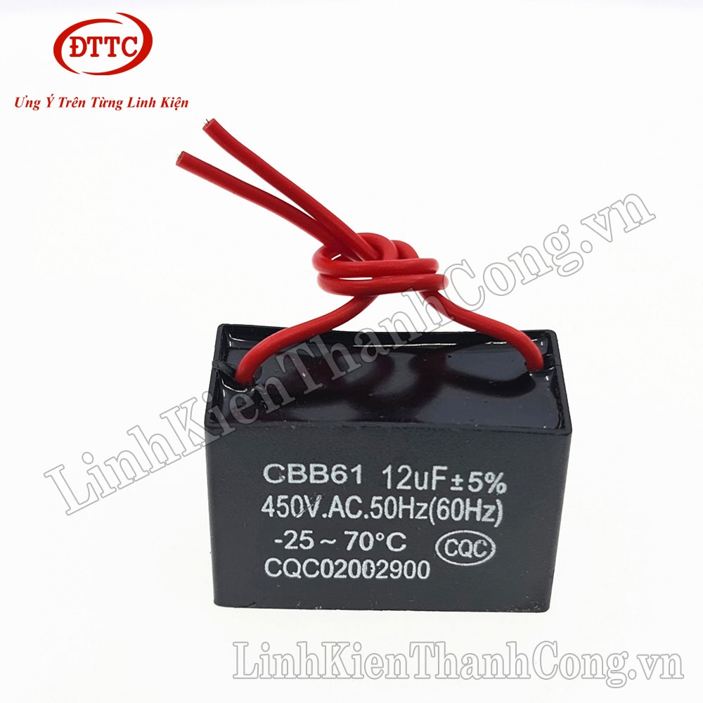 Tụ Quạt CBB 12uF 450VAC