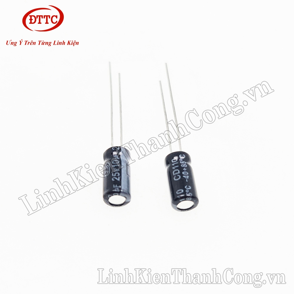 Tụ Hóa 10uF 25V (5x11mm)