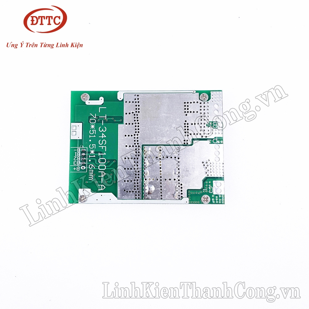 Mạch Bảo Vệ BMS 3S 100A 3.7V (Sạc Xả Riêng Cổng)