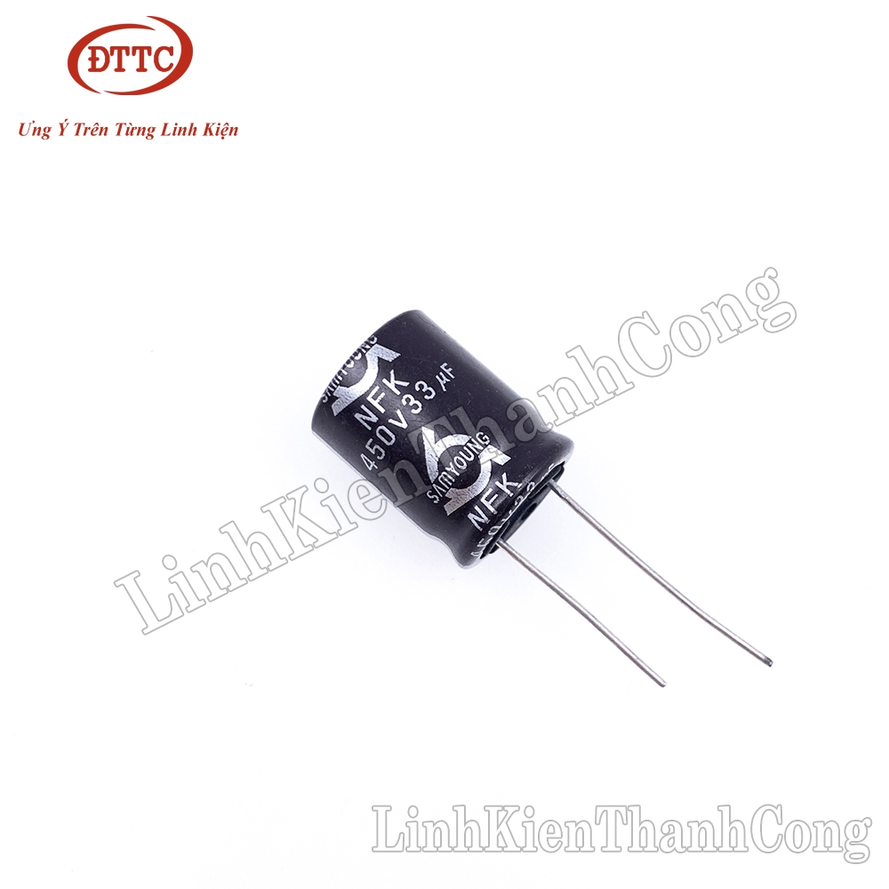 Tụ Hóa SAMYOUNG 33uF 450V (18x25mm)