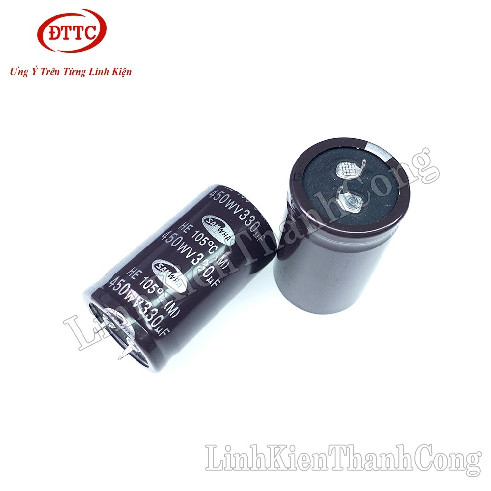 Tụ Hóa SAMWHA 330uF 400V (25x50mm)