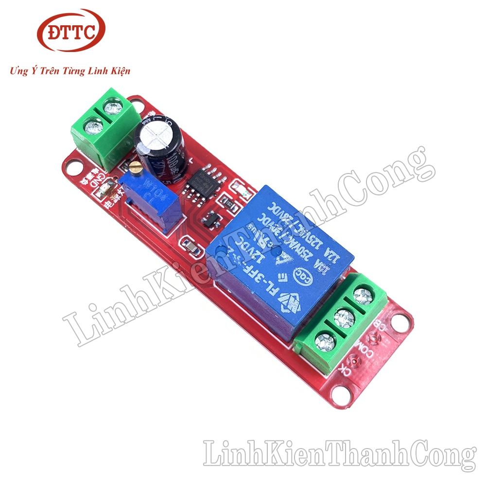 Module Relay Thời Gian Tạo Trễ NE555 - 12V (0-10s)